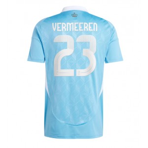Fotbalové Dres Belgie Arthur Vermeeren #23 Venkovní Oblečení ME 2024 Krátký Rukáv
